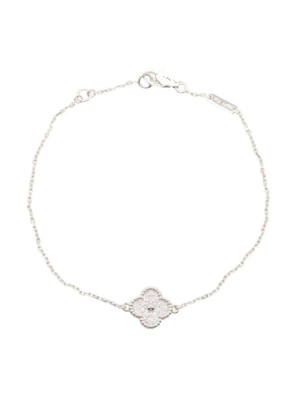 Van Cleef & Arpels Bracelet Sweet Alhambra Diamond 17 18k White Gold